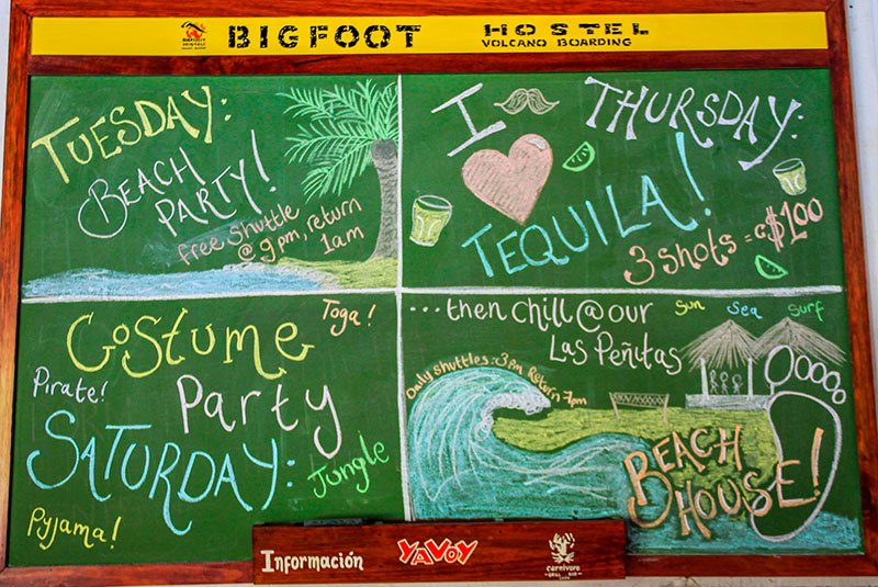 Hostel Bigfoot, León, Nicarágua (festas)