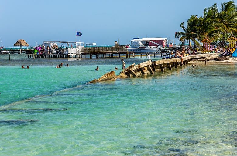 Belize praias