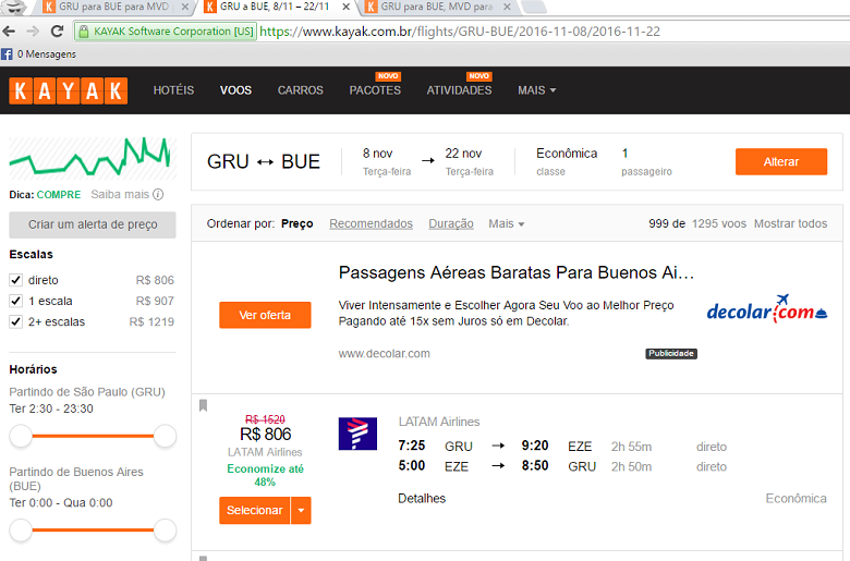 comprar passagem aérea barata