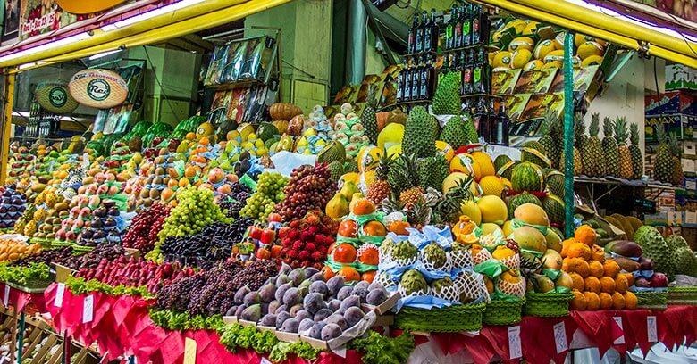 mercado municipal no centro de São Paulo