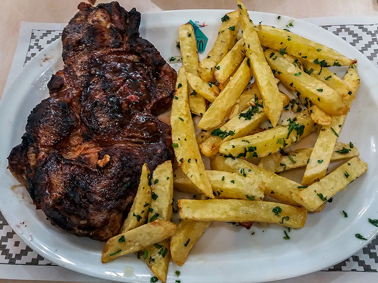 bife de chorizo em Buenos Aires