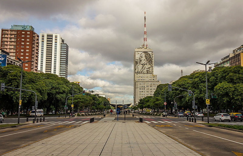 avenida nove de julio - obelisco - buenos aires