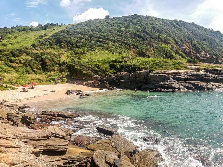 praia de nudismo Olho de Boi, em Búzios