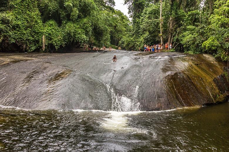 cachoeira do tobogã, em Paraty