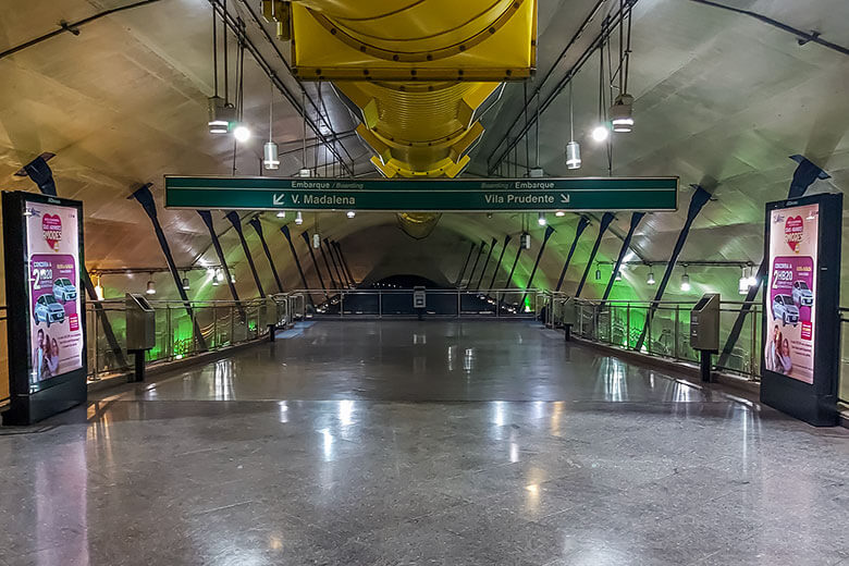 linhas de metrô em São Paulo