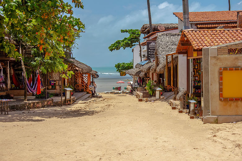 melhor região para se hospedar Jericoacoara