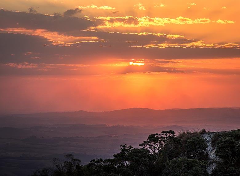 onde ver o pôr do sol em São Thomé das Letras