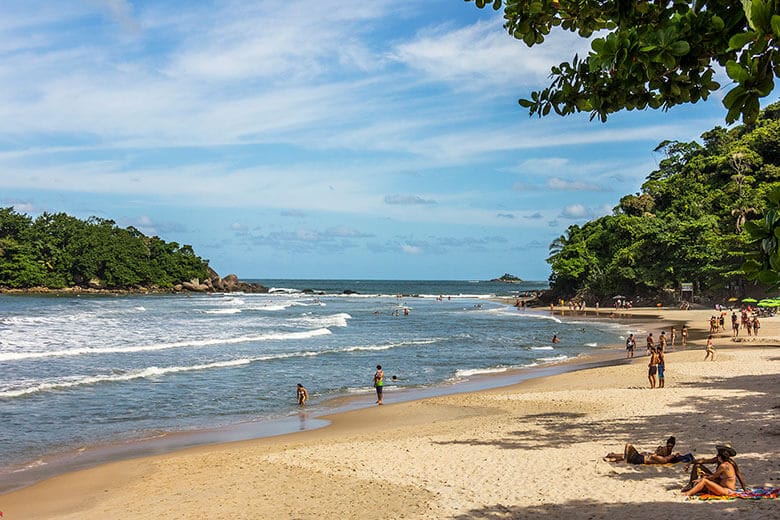 praias de Bertioga para famílias