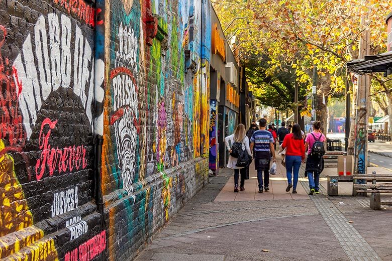 arte de rua em Santiago