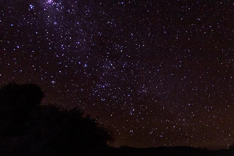 Céu estrelado no Deserto do Atacama