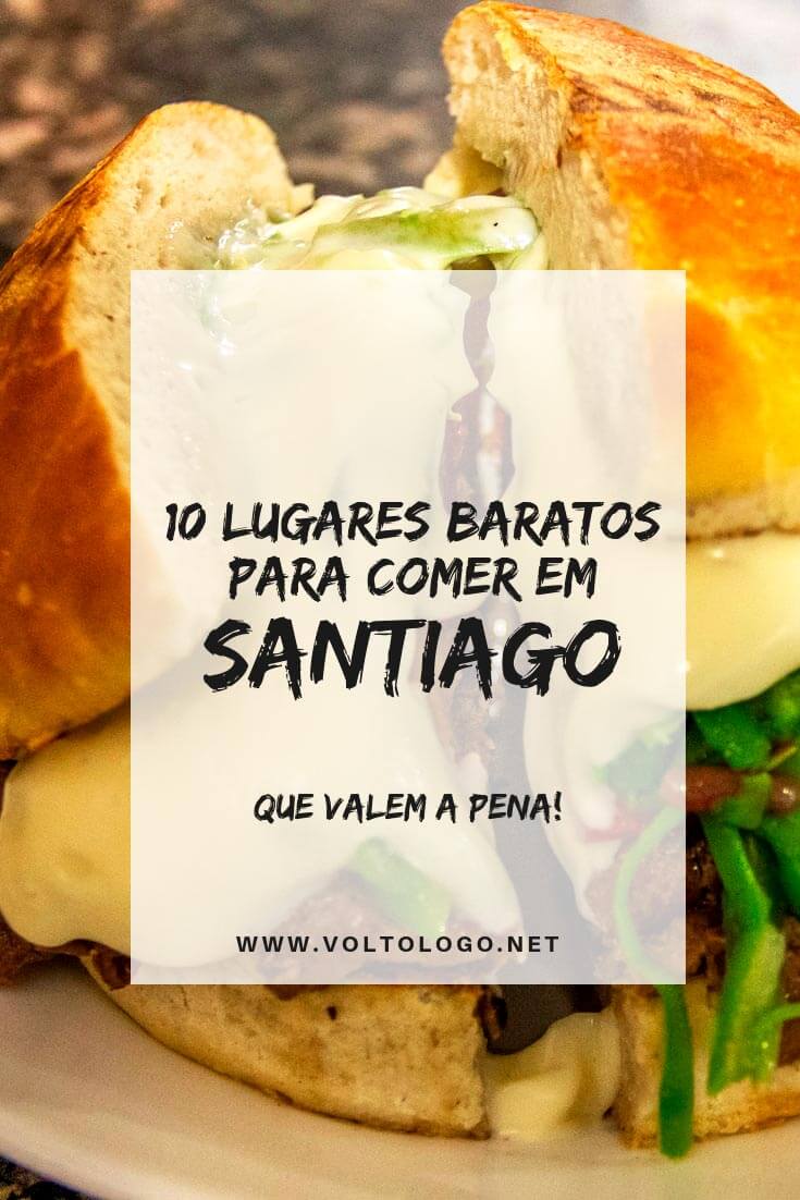 Onde comer barato em Santiago, no Chile: Dicas de bares, restaurantes e lanchonetes para comer bem, sem precisar gastar uma fortuna.