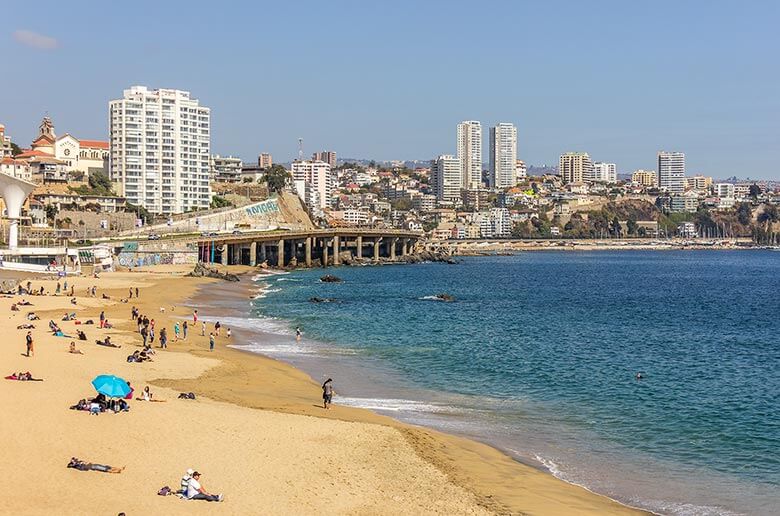 Playa Caleta Abarca em Viña del Mar