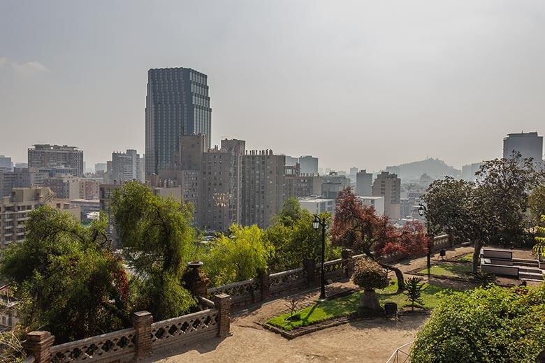 Cerro Santa Lucia em Santiago