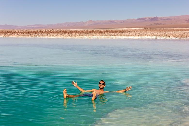 laguna que não afunda no Atacama