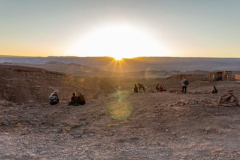 sunset no Atacama