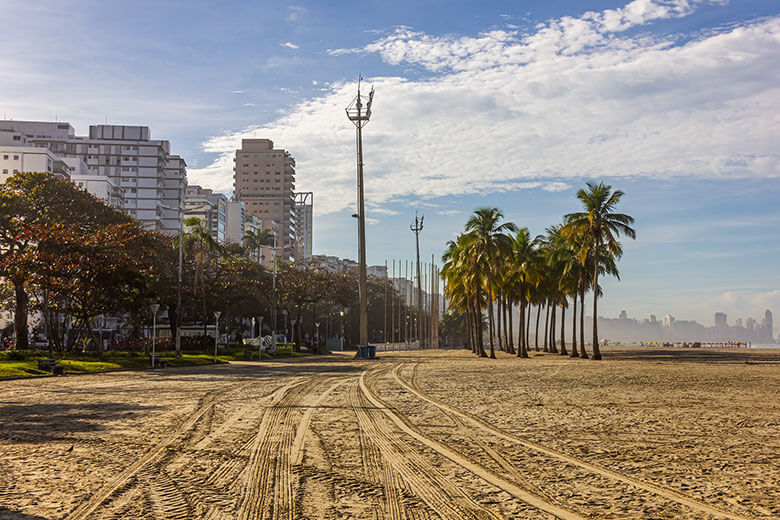 Santos melhor praia para ficar hospedado