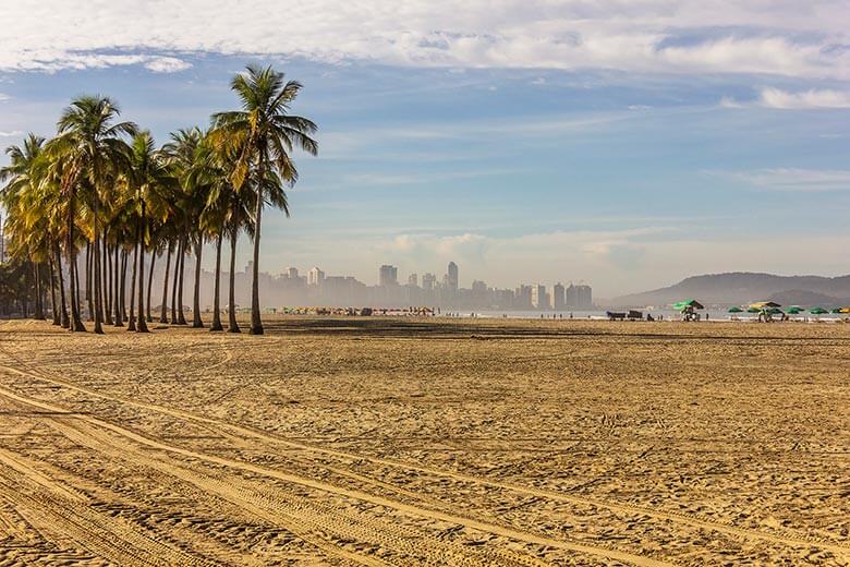 melhores praias de Santos