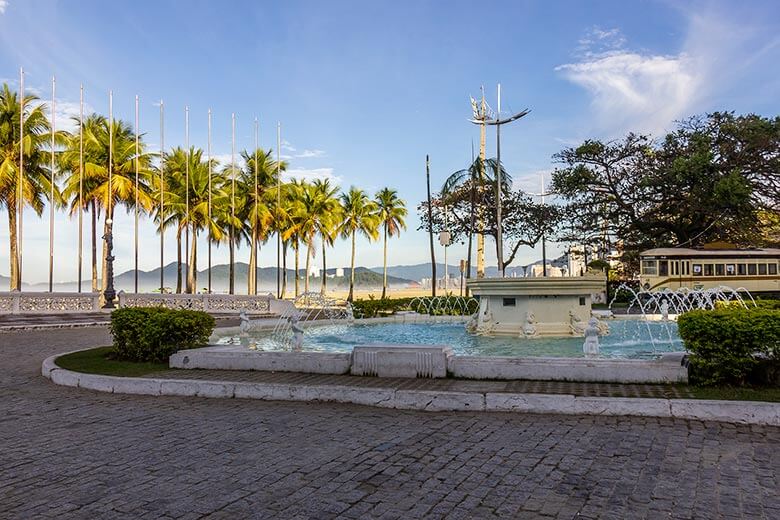 Praia do Gonzaga em Santos