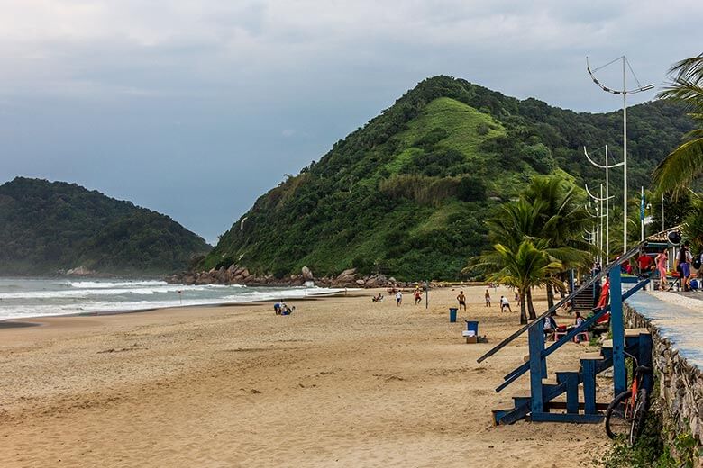 Praia do Tombo no Guarujá