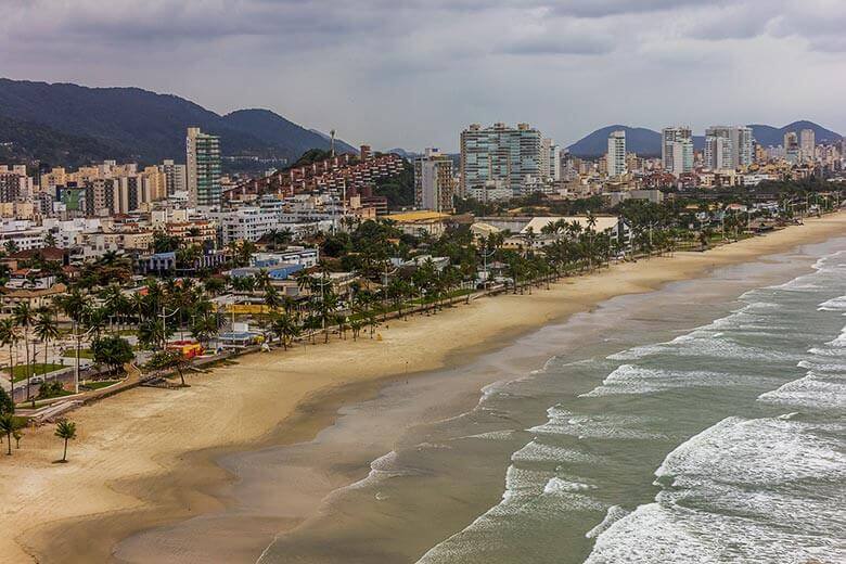 Praia da Enseada no Guarujá