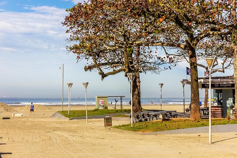 praia do Gonzaga é limpa?