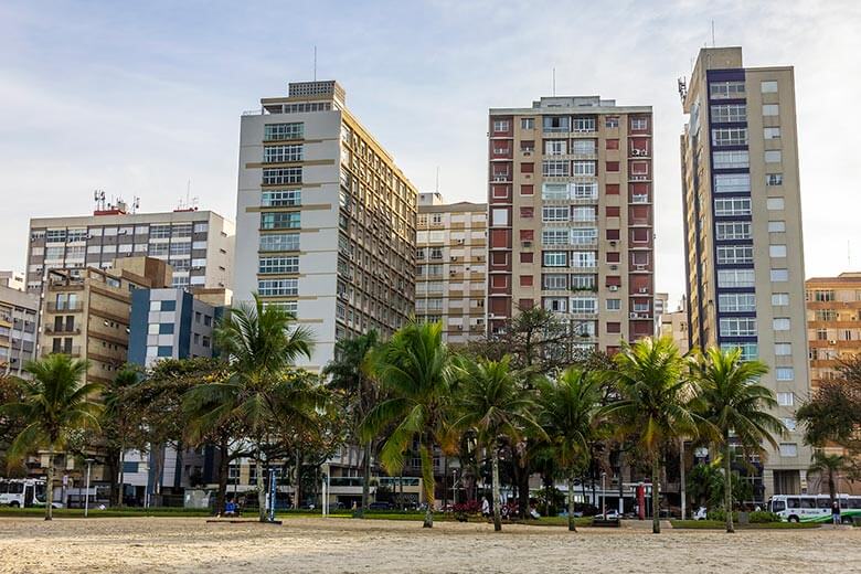 bairros para se hospedar em Santos