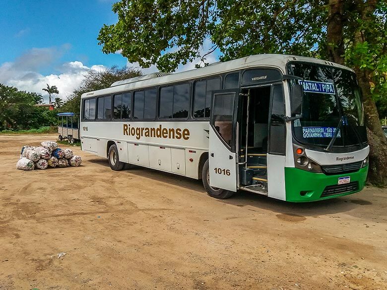 como chegar de ônibus a Pipa