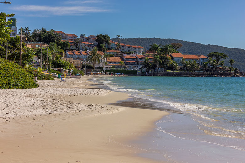 mapa das praias de Bombinhas