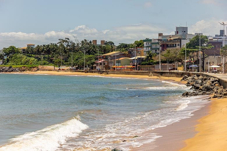 mapa das praias de Guarapari