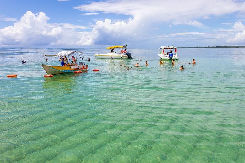 piscinas naturais em Boipeba