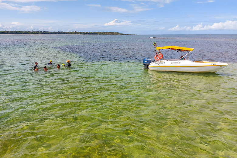 tábua das marés em Boipeba