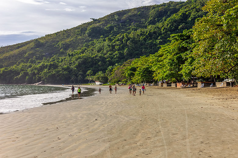 quais são as 7 praias da trilha em Ubatuba