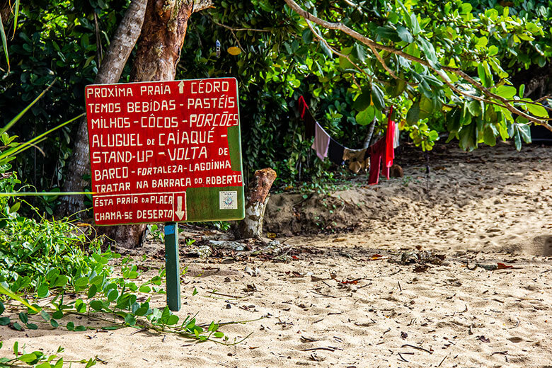 trilha das 7 praias tem estrutura